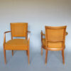 Pair of Fine 1930s Beechwood Bridge Armchairs