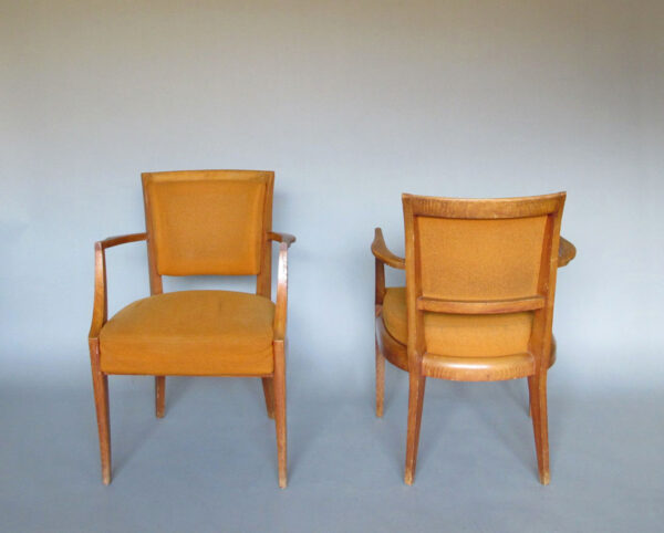 Pair of Fine 1930s Beechwood Bridge Armchairs - Image 4