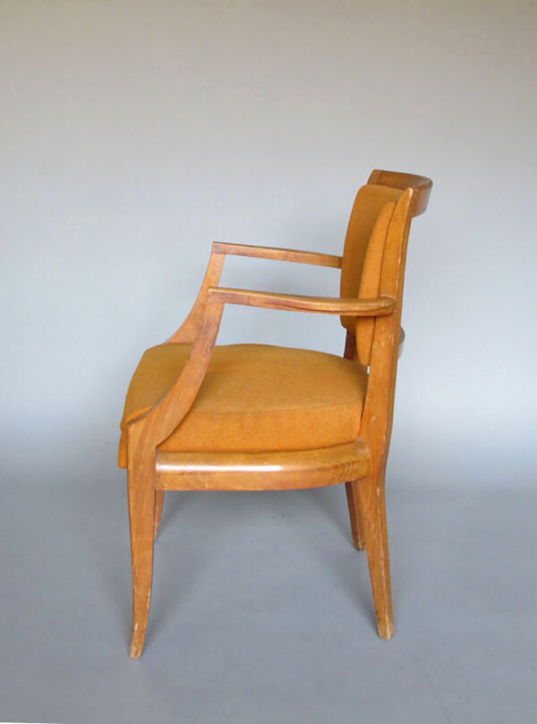 Pair of Fine 1930s Beechwood Bridge Armchairs - Image 9