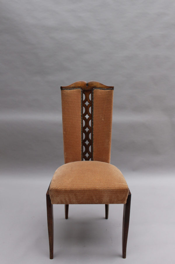 Set of 8 Fine French Art Deco Dining Chairs - Image 2