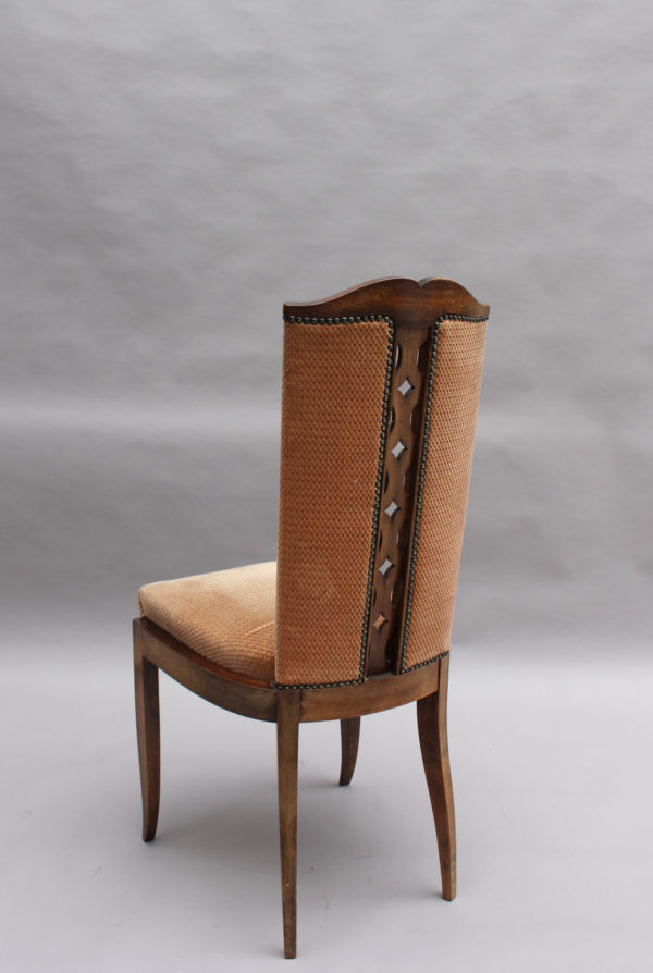 Set of 8 Fine French Art Deco Dining Chairs - Image 5