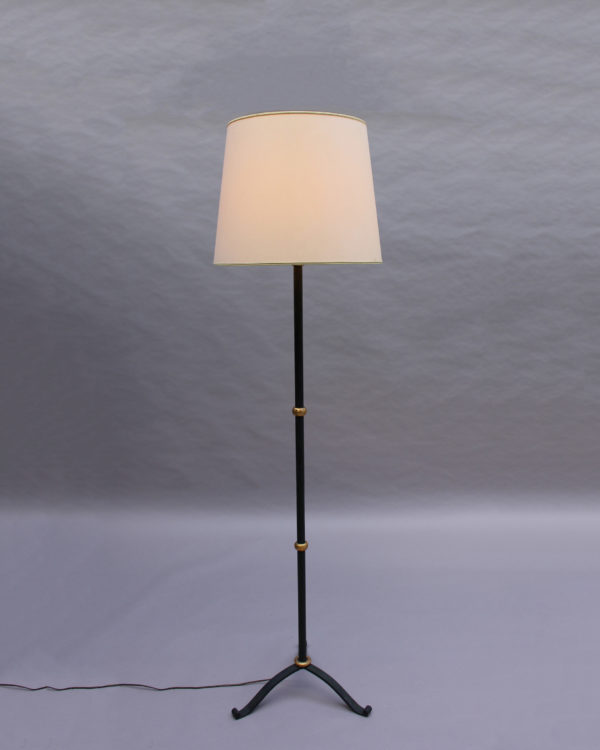 Fine French, 1940s Wrought Iron Lamp Floor - Image 3