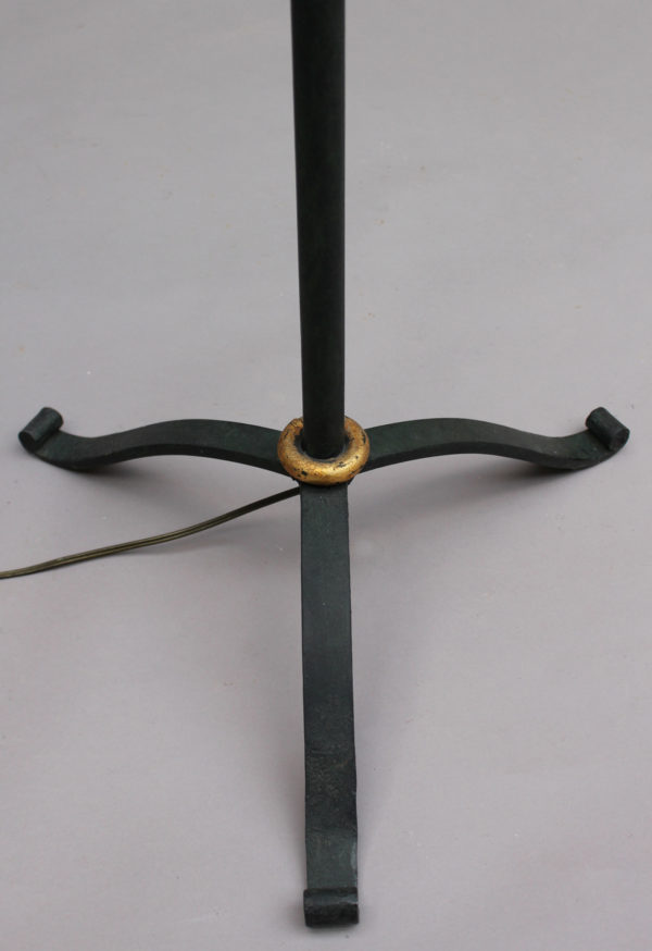 Fine French, 1940s Wrought Iron Lamp Floor - Image 9