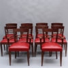 Set of 10 Fine French Art Deco Mahogany dining chairs ( 8 side and 2 arm)