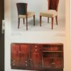 Set of 4 Fine French Art Deco Mahogany and Rosewood Side Chairs by Dominique
