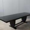 Fine French Art Deco Black Lacquered Dining or Writing Table