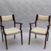 Set of 12 French Fine 1960's Elm Arm Chairs