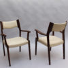 Set of 12 French Fine 1960's Elm Arm Chairs