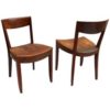 Pair of French Art Deco Side Chairs by Jules Leleu