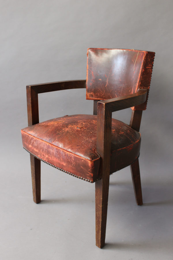 French Art Deco Desk Armchair - Image 3