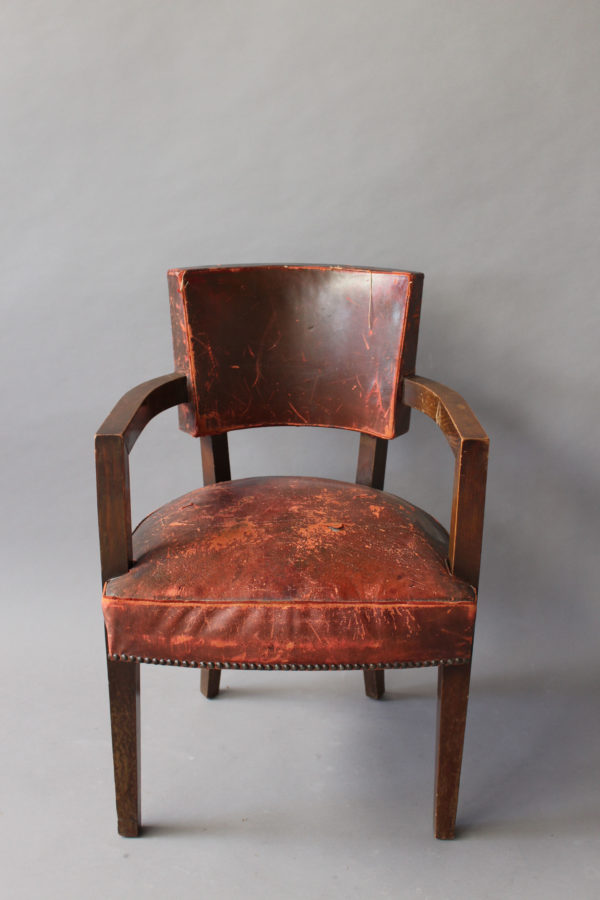 French Art Deco Desk Armchair - Image 10