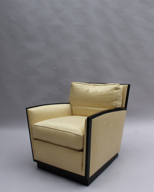 Pair of Fine French Art Deco Club Chairs by Dominique - Image 5