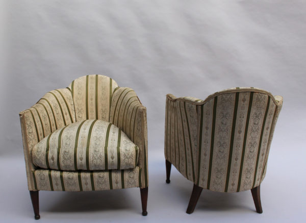 Pair of French Art Deco Armchairs - Image 11