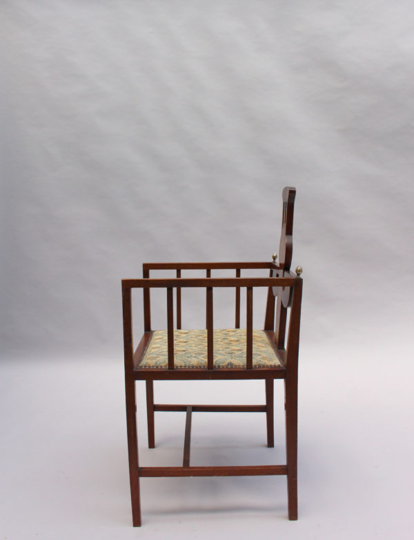 Fine Arts & Crafts Armchair by G M Ellwood, Made by J S Henry - Image 6