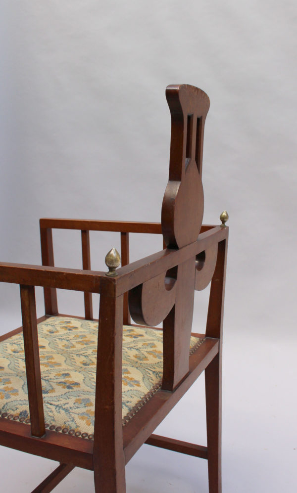 Fine Arts & Crafts Armchair by G M Ellwood, Made by J S Henry - Image 8