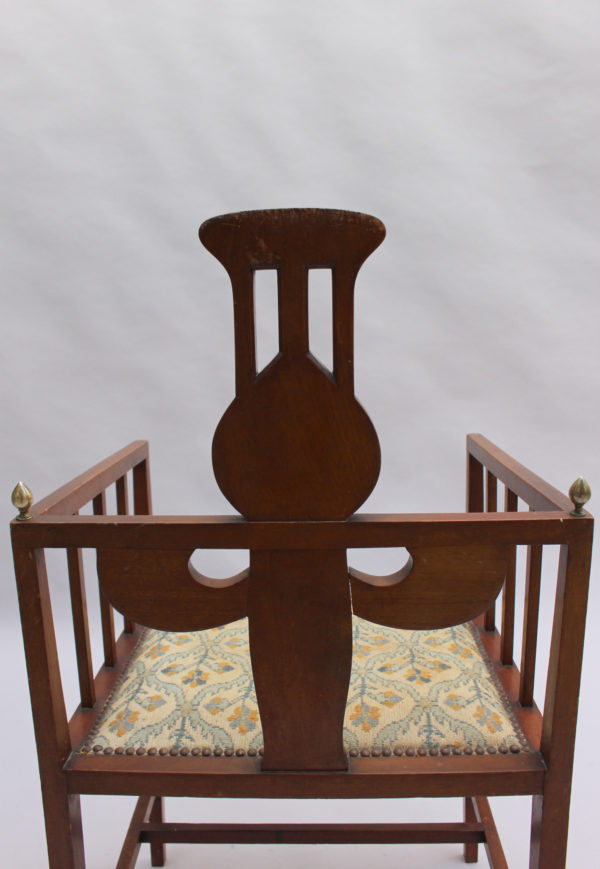 Fine Arts & Crafts Armchair by G M Ellwood, Made by J S Henry - Image 11