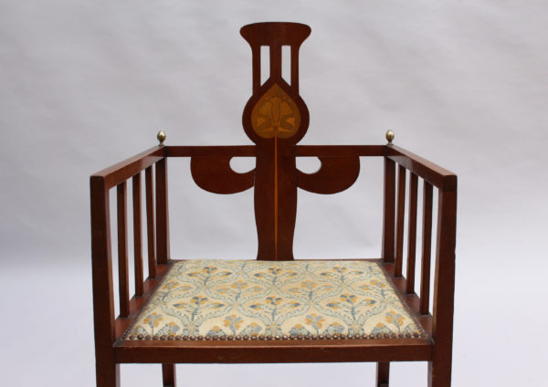 Fine Arts & Crafts Armchair by G M Ellwood, Made by J S Henry - Image 3