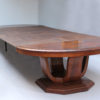 Large Fine French Art Deco Extendable Oval Dining Table by Georges Renouvin