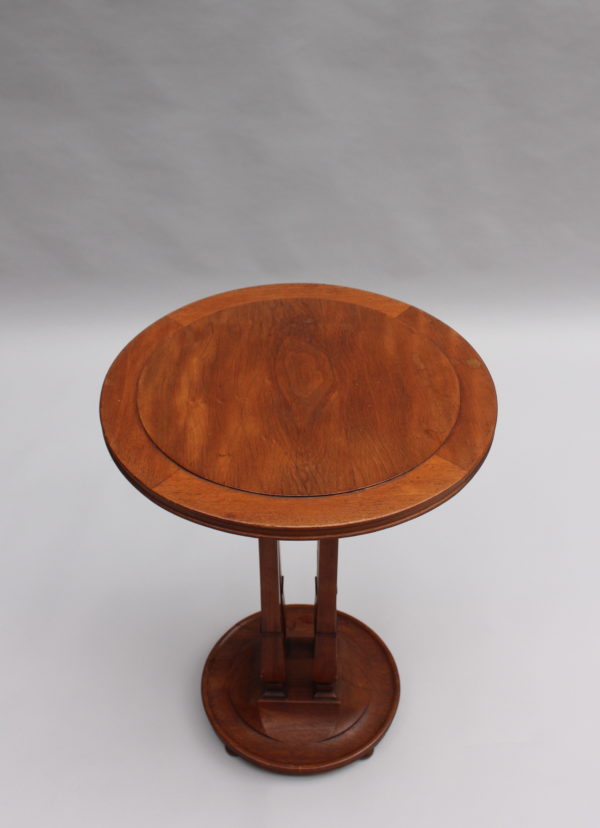 Fine French Art Nouveau-Art Deco Walnut Gueridon by Tony Selmersheim - Image 5