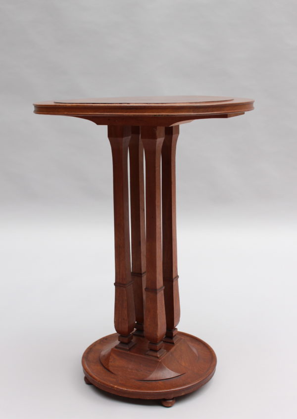 Fine French Art Nouveau-Art Deco Walnut Gueridon by Tony Selmersheim - Image 7