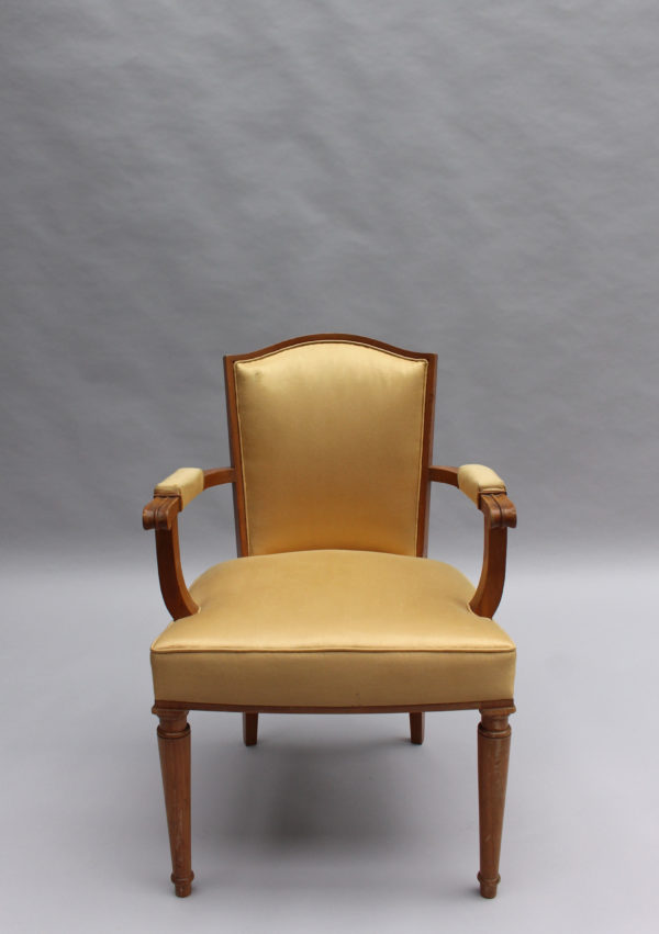 Fine French Art Deco Armchair by Leleu - Image 2