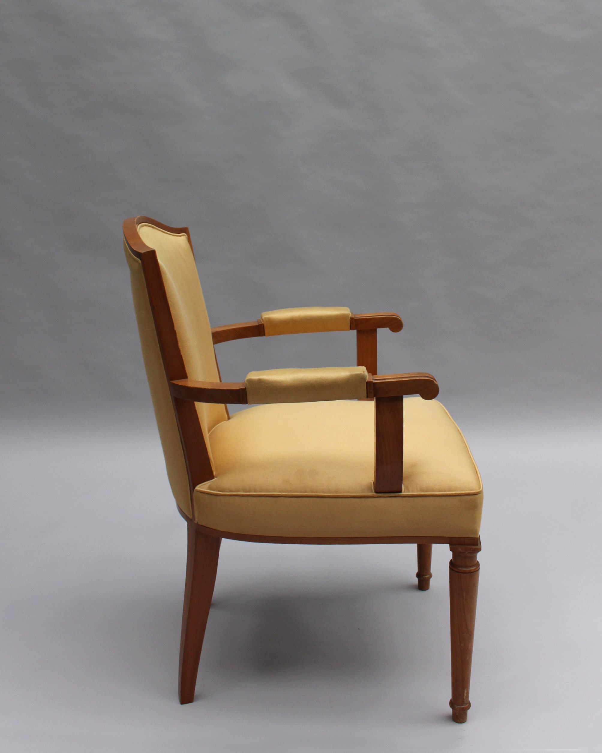 Fine French Art Deco Armchair by Jules Leleu - Image 4