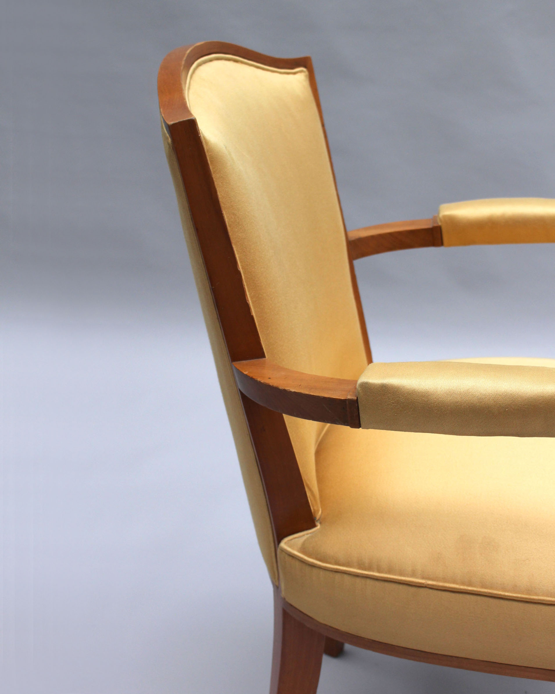 Fine French Art Deco Armchair by Jules Leleu - Image 7