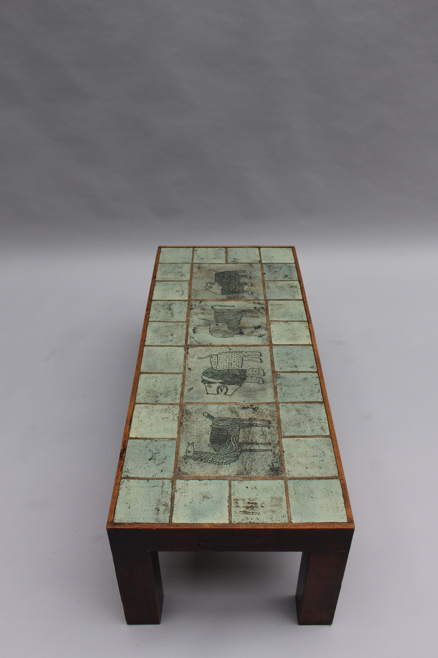 Fine French Mid-Century Ceramic Top Coffee Table by Jacques Blin - Image 8