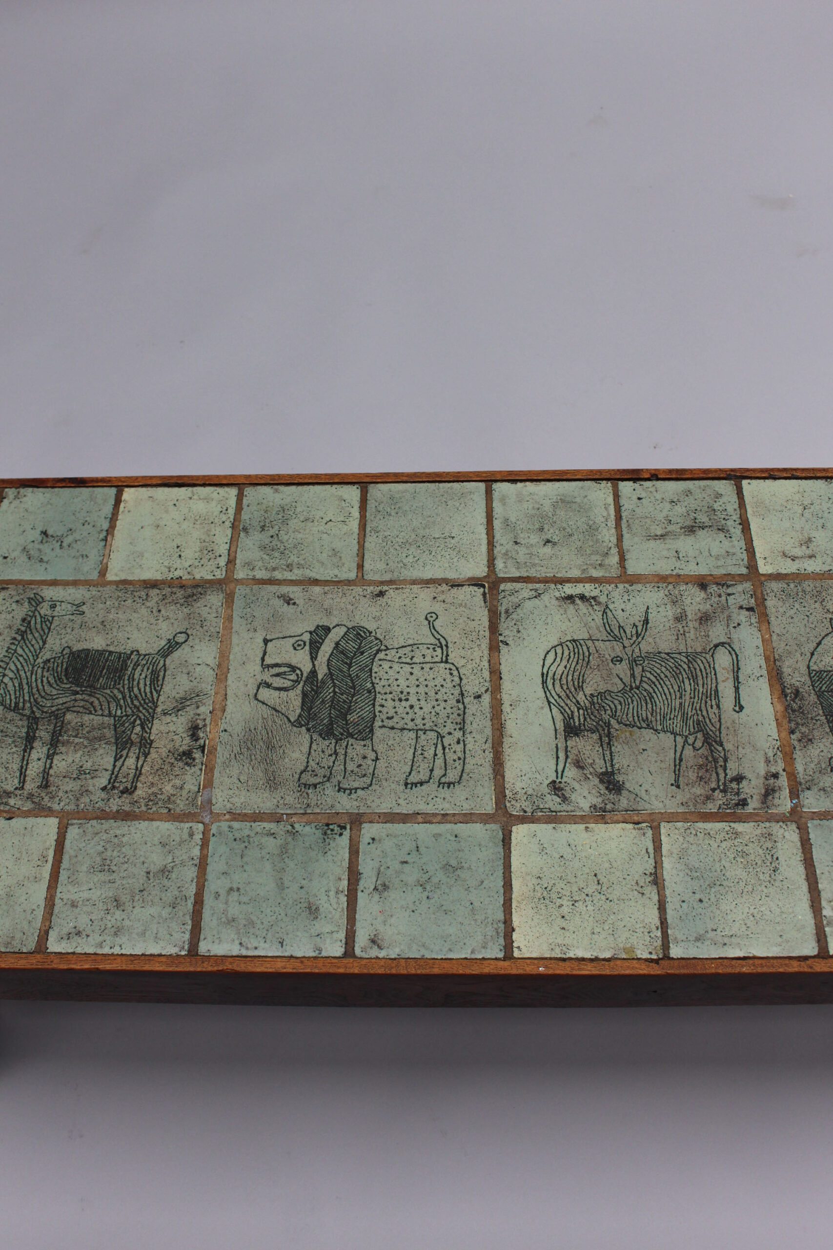 Fine French Mid-Century Ceramic Top Coffee Table by Jacques Blin - Image 10