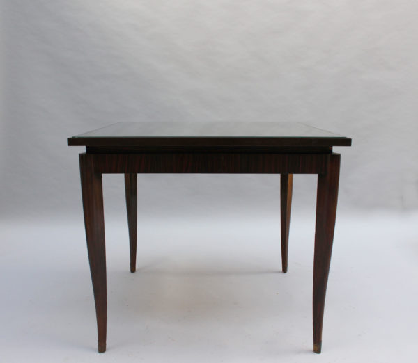 Fine French Art Deco Ebony Macassar Game Table - Image 5