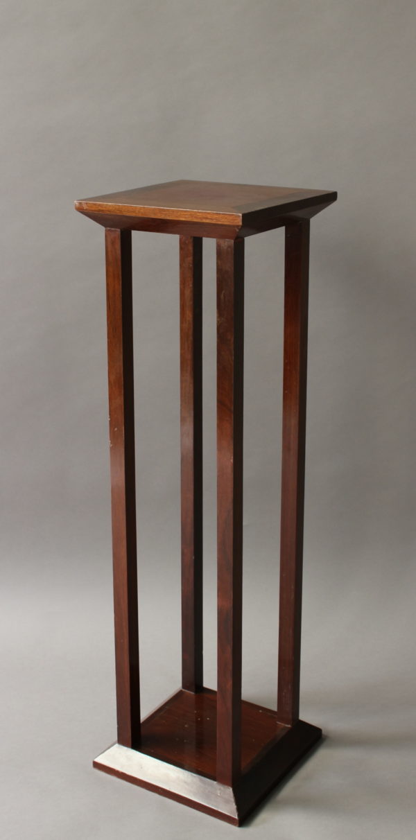 Fine French Art Deco Mahogany and Palisander Pedestal - Image 5