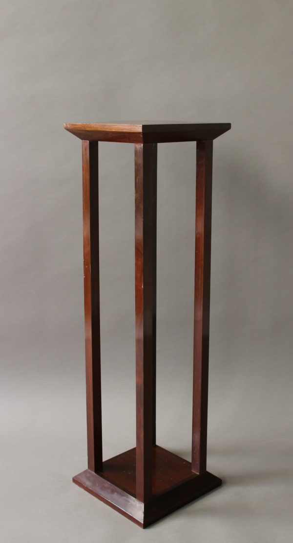 Fine French Art Deco Mahogany and Palisander Pedestal - Image 3