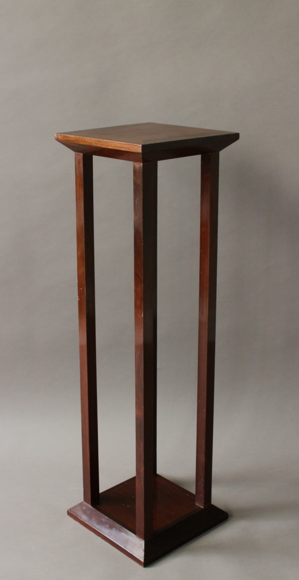 Fine French Art Deco Mahogany and Palisander Pedestal - Image 4