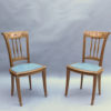 Fine French Art Deco Desk and Two Matching Side Chairs by R. Damon & Bertaux