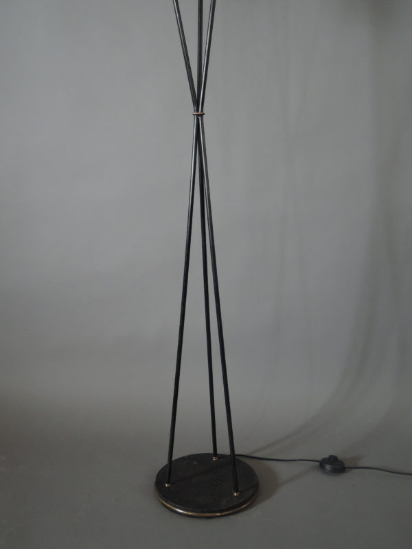 Fine French 1950s Three-Stem Floor Lamp by Maison Lunel - Image 9