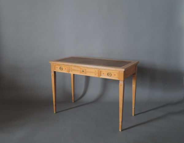 Fine French Art Deco Desk and Two Matching Side Chairs by R. Damon & Bertaux - Image 5