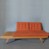 French 1950s Oak Banquette, Daybed by Free-Span