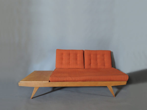 French 1950s Oak Banquette, Daybed by Free-Span - Image 2