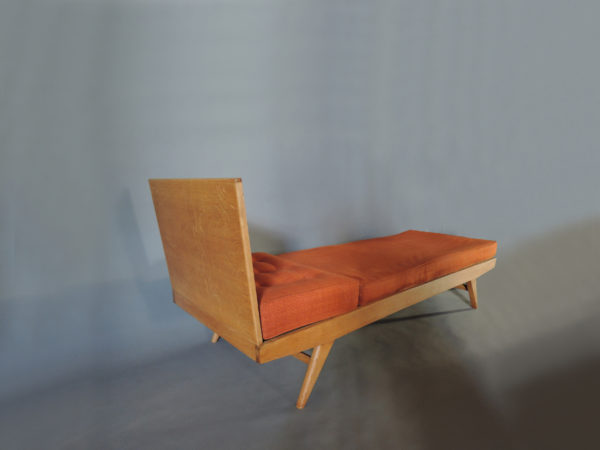 French 1950s Oak Banquette, Daybed by Free-Span - Image 5