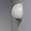 Fine French Art Deco Enameled Glass and Chrome Sconce by Perzel
