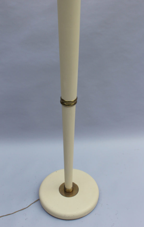 Fine French Art Deco Lacquered Floor Lamp with Glass and Brass details - Image 8