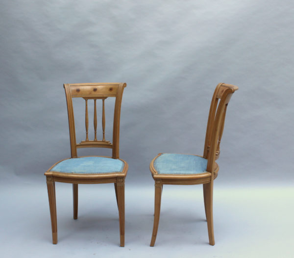 Fine French Art Deco Desk and Two Matching Side Chairs by R. Damon & Bertaux - Image 4