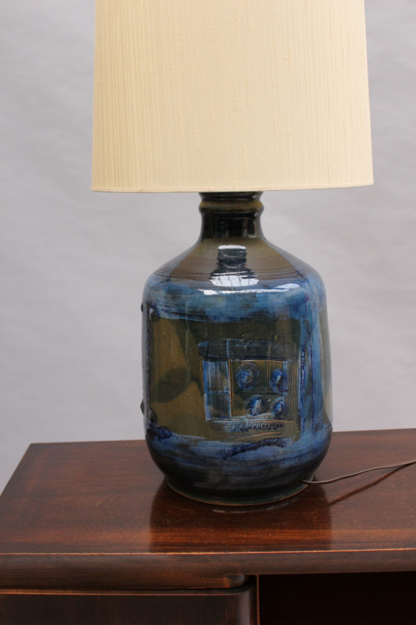 Danish 1960s Ceramic Table Lamp by Hanne - Image 4