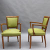 Pair of Fine French Art Deco Armchairs by Jules Leleu