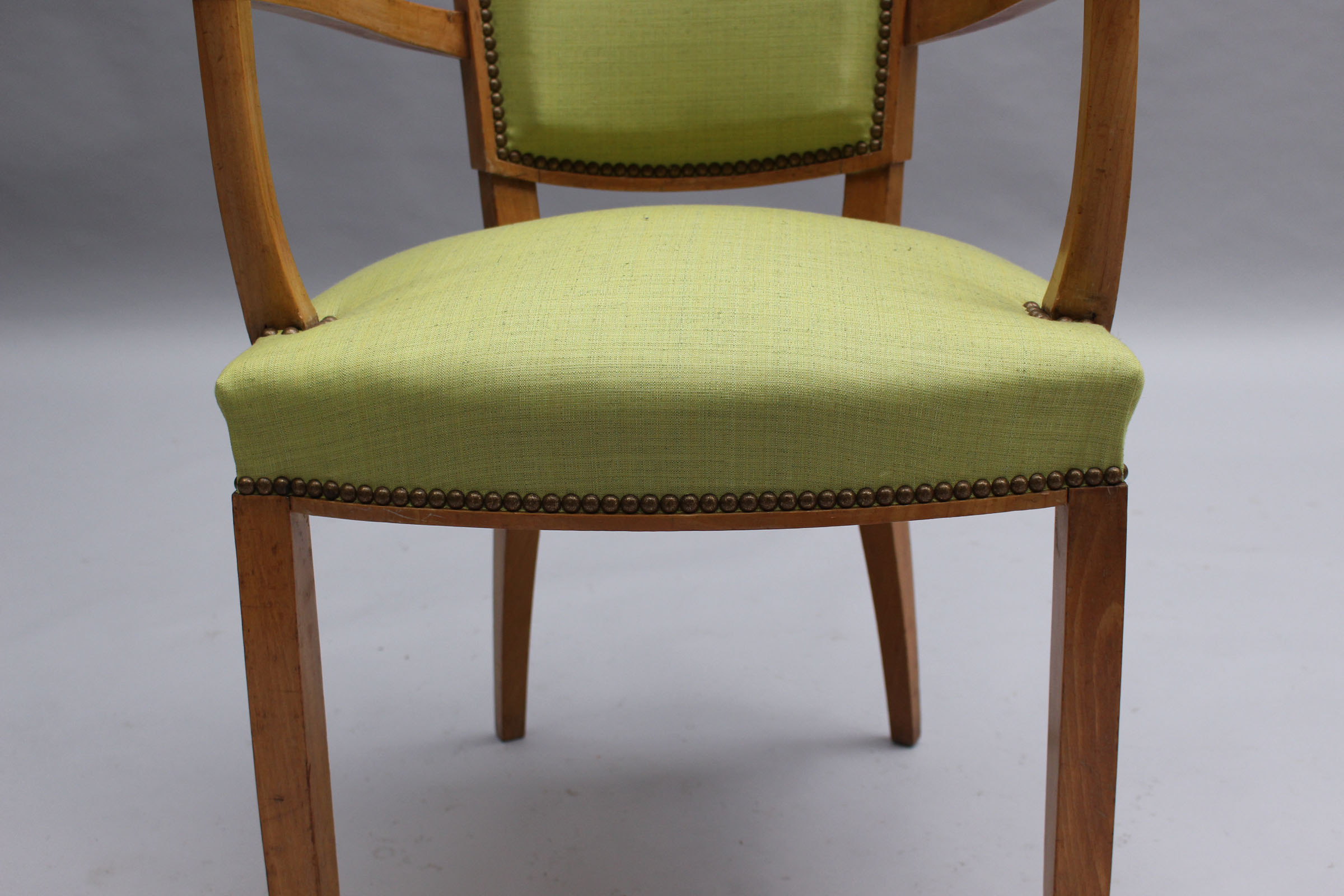 Pair of Fine French Art Deco Armchairs by Jules Leleu - Image 12