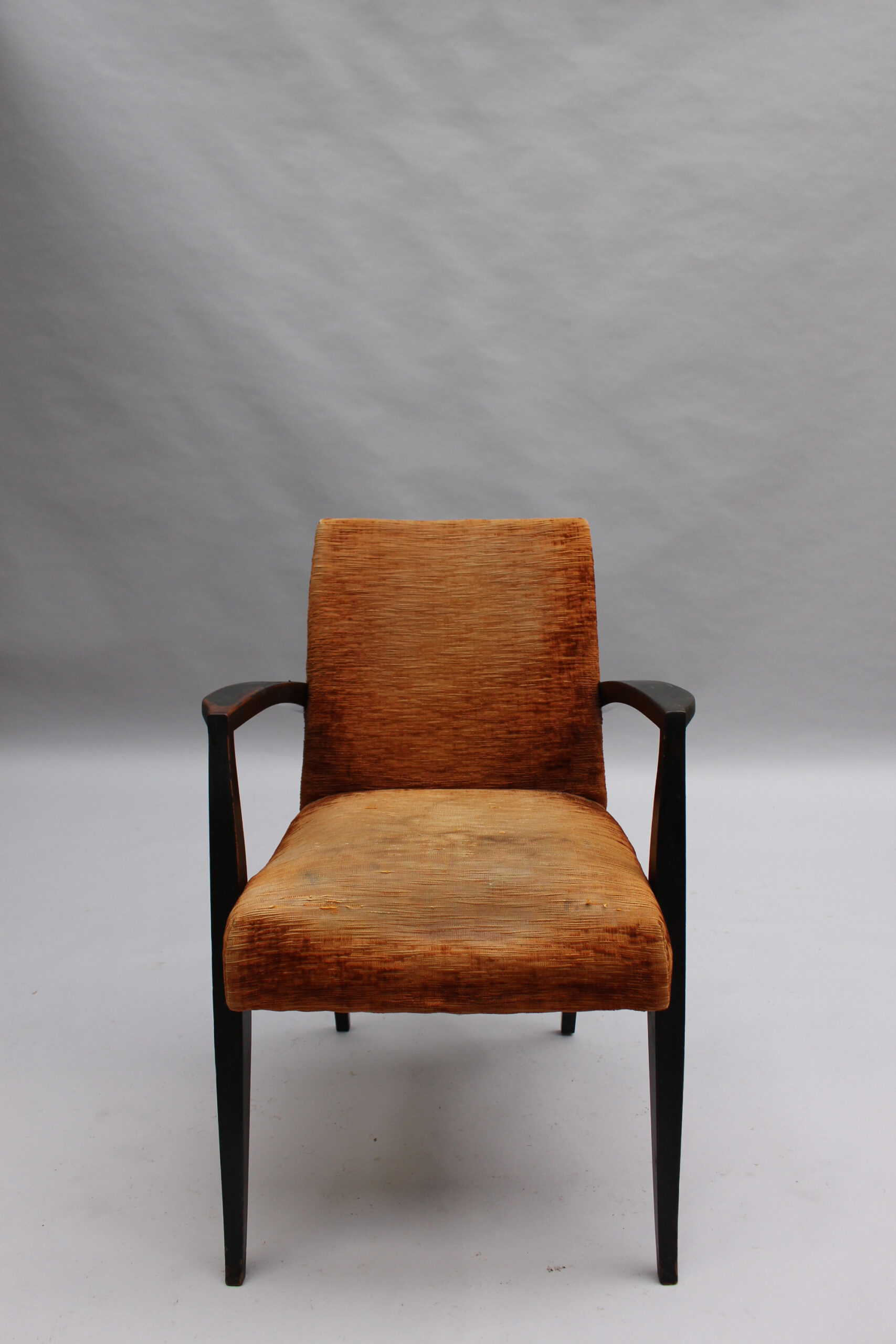 Pair of Fine French Art Deco Armchairs by Maxime Old - Image 5