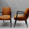 Pair of Fine French Art Deco Armchairs by Maxime Old
