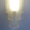 Pair of Rare French Art Deco Glass Cylinders Sconces by Jean Perzel