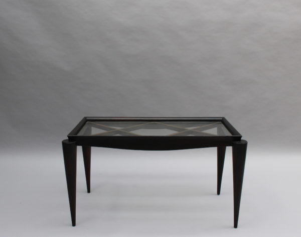 Fine French Art Deco Lacquered Coffee Table by Maxime Old - Image 3