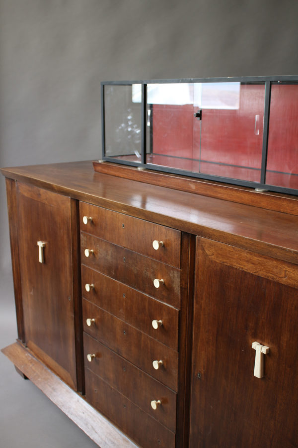 Rare Fine French Art Deco Walnut Sideboard by Jean-Charles Moreux - Image 4